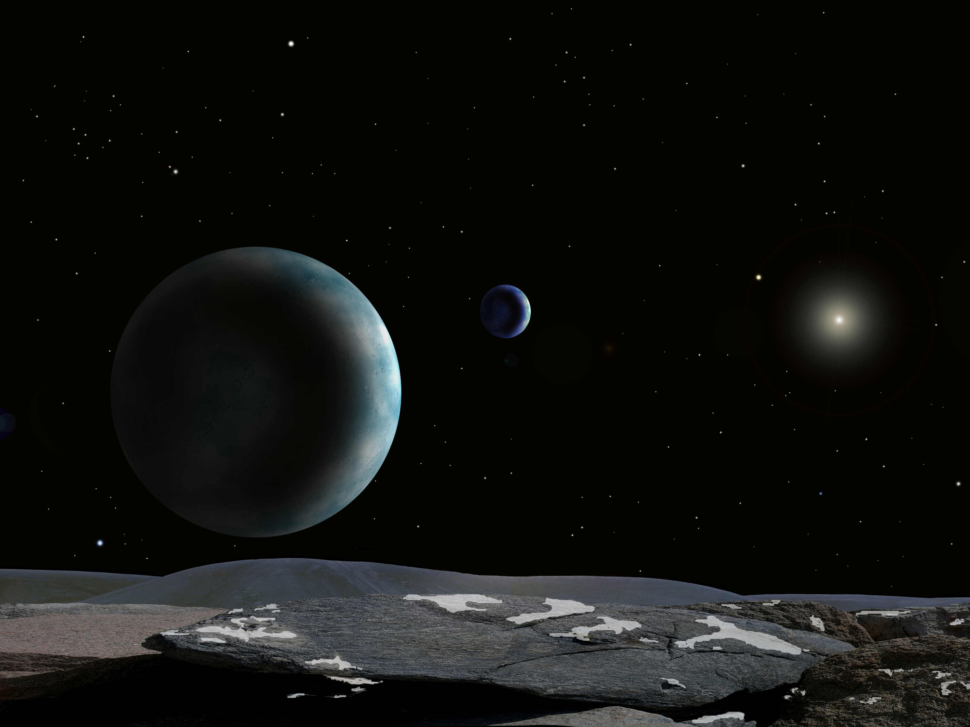 Other the moon. Планета Плутон Спутник Харон. Плутон и Харон двойная Планета. Харон карликовая Планета. Система Плутон Харон.